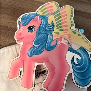 Moschino Pink and Blue my little pont backpack